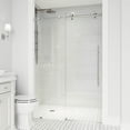 thumbnail image 6 of Vigo Vg6021cl6076 Elan E-Class 76" High X 60" Wide Sliding Frameless Shower Door - Black, 6 of 7