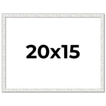 20x15 Frame White Real Wood Picture Frame Width 0.75 inches | Interior Frame Depth 0.5 inches |