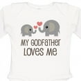 thumbnail image 4 of Inktastic My Godfather Loves Me Godson Boys or Girls Long Sleeve Baby Bodysuit, 4 of 5