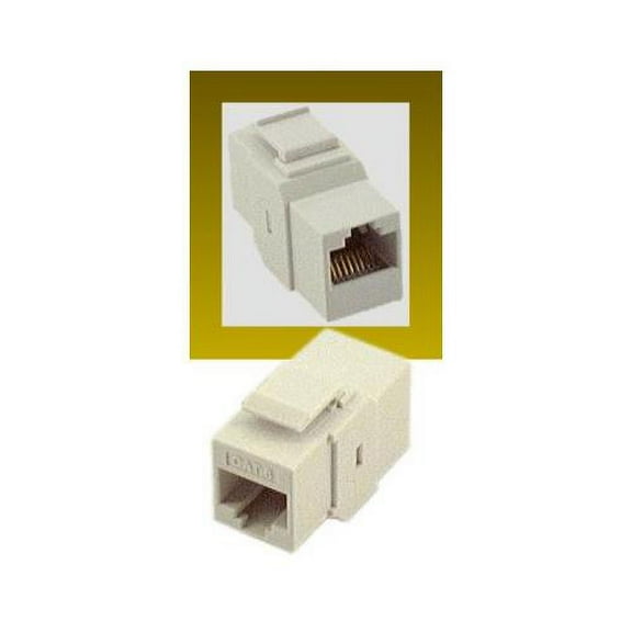 IEC RJ4508F-F-MWHL6 RJ4508 Keystone Connector Female to Female Category 6 White