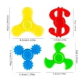 thumbnail image 4 of 8pcs Decompression Fidget Spinner Toy, Creative Finger Spinner Plastic Mini Toy, Decompression Small Toy, 4 of 5