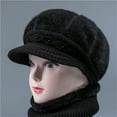 thumbnail image 5 of Women's Insulated Knit Basin Cap Warm Padded Winter Hat for Cold Weather, 5 of 5
