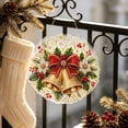 thumbnail image 4 of Christmas Pearl Diamond Art Hanging Ornament Kit, Santa Sun Catcher Ornament, 10in Shaped Acrylic & Pearl Diamond Art Kit for Adult Beginner, Christmas Decor Gift for Home Door Wall Decor, Shape D, 4 of 9