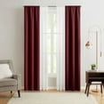 thumbnail image 5 of Mainstays Solid Twill Blackout Curtain Panel and Sheers, Set of 4, Merlot, 27.5" W x 95" L, 5 of 10