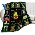 thumbnail image 2 of Cute Avocado Throw Blanket Just A Girl Who Loves Avocado Ultra Soft Cozy Plush Warm Fuzzy Lightweight Cartoon Avocado Gifts Fleece Blanket for Couch Bed Chair Living Room Decor 50''''X60'''', 2 of 6