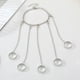 thumbnail image 4 of Cadena de moda anillo de dedo anillo de moda joyería para mujeres decoración de dedos (plata), 4 of 5