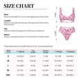 thumbnail image 4 of Kdxio Breast Cancer Ribbons Awareness Print Women's 2 Piece High Waisted Wrap Spaghetti Strap Summer Swimsuit Bikini Set-Medium, 4 of 7