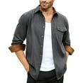thumbnail image 3 of Youclos Men's Flannel Buffalo Shirt with Pocket Casual Button Down Shirts Regular Fit, 3 of 7