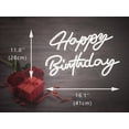 thumbnail image 2 of Letrero LED de neón Ulalaza Happy Birthday, 42 x 28 cm, USB 5 V, 2 of 9