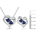 thumbnail image 2 of Everly Women's Created Sapphire Sterling Silver Jewelry Set, 2 of 8