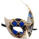 thumbnail image 3 of Máscara de Mascarada para Hombre Sailing Mardi Gras Azul Fiesta Musical Cuadros Venecianos Vintage Electrónica, 3 of 3