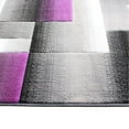 thumbnail image 5 of Flash Furniture Elio Rectangular Contemporary Black, Grey, Purple Area Rug, 5' x 7', 5 of 7