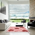 thumbnail image 7 of Ahgly Company Machine Washable Indoor Rectangle Transitional Red Area Rugs, 5' x 8', 7 of 7