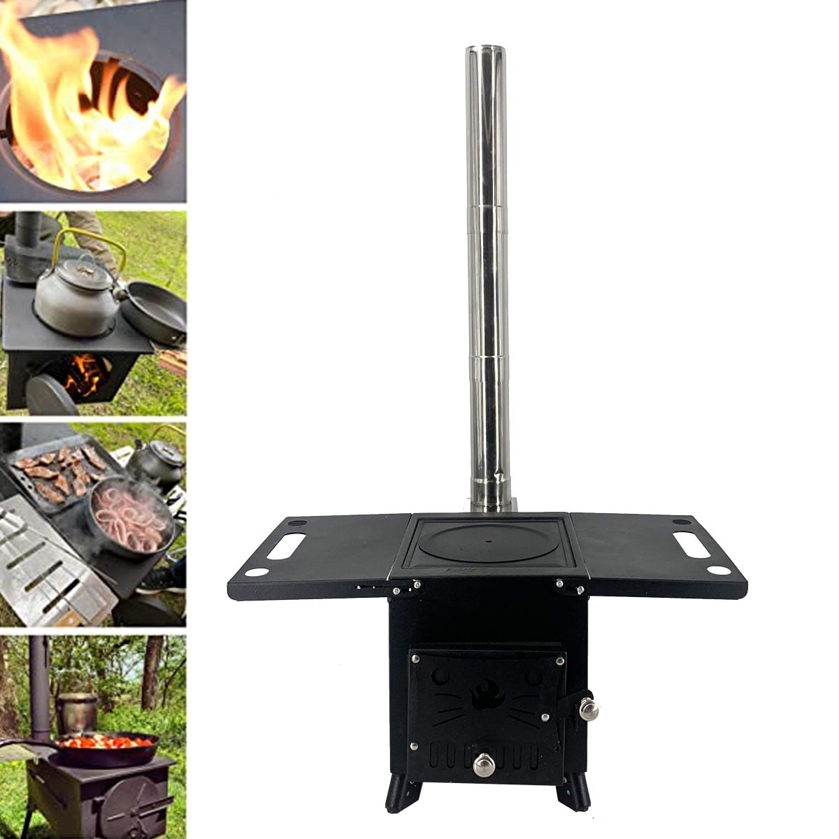 Portable Wood Stove Outdoor Camping Wood Burning Stove Picnic Cook