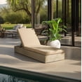 thumbnail image 2 of Safavieh Vincent Wood Outdoor Lounge Chair, Natural/Brown, 2 of 15