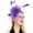 Purple, variant on AWASD Feather Fascinators Hats for Women Tea Party, Mesh Mini Top Hat Hair Clip, Elegant Face Veil Headpiece for Women, Vintage Hair Accessory for Wedding Formal Events(Color Purple One Size)