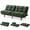 Green, variant on CHITOOMA 66" Futon Sofa Bed with Adjustable Backrest, Corduroy Convertible Futon Couch, Extra-Thick Cushion, Comfy Loveseat for Small Spaces, Apartment or Office, Green