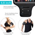 thumbnail image 3 of Correr al aire libre, deportes, ciclismo, bolsa de brazo impermeable, adecuada para teléfonos móviles de 6,8 pulgadas, 3 of 5