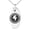 Silver, variant on Stainless Steel Electric Element Rune Engraved Small Oval Charm Pendant Necklace