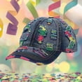 thumbnail image 2 of Peichun Retro Ripped Distressed Denim Hats for Men Women Casual Style Distressed Brim Baseball Caps with Curved Visor Unisex Adjustable Comfort Soft Top Sun Hats Navy2 One Size, 2 of 4