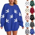 thumbnail image 5 of TOWED22 Womens Pumpkin Sweater Fall Winter Long Sleeve Halloween Sweatshirts Funny Pumpkin Witch Tunic Tops Casual Tops(Dark Gray,S), 5 of 9