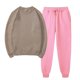 thumbnail image 1 of Puntoco Conjunto deportivo de pantalones deportivos informales con cuello redondo y sólido para mujer Puntoco Puntoco-8506, 1 of 5