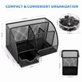 thumbnail image 4 of Multi-Functional 6 Compartments Office Desk Organizer Set Mesh Desktop Supplies, 4 of 5