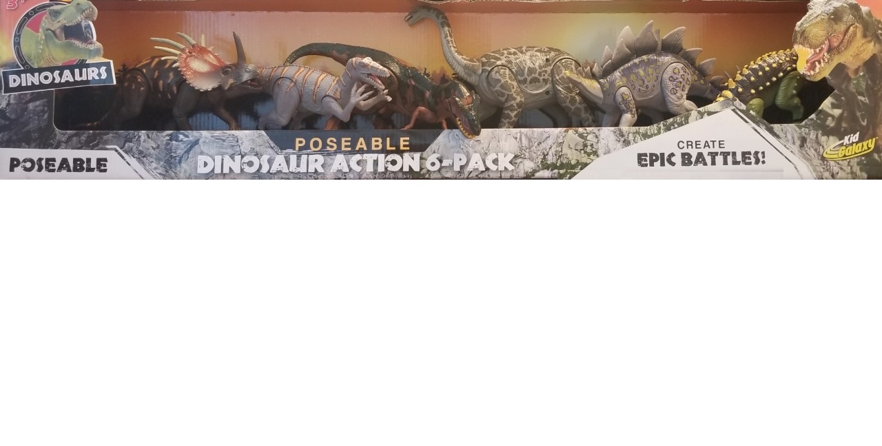 dinosaur action 6 pack