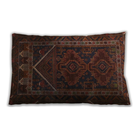 Ahgly Company Indoor Rectangular Traditional Lumbar Throw Pillow, 13 inch by 19 inch
