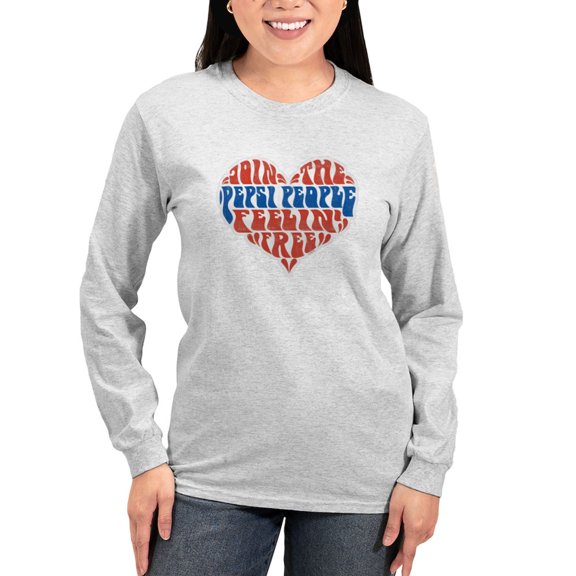 CafePress - Pepsi People Women's Long Sleeve T Shirt - Women's Long Sleeve Graphic Casual T-Shirt