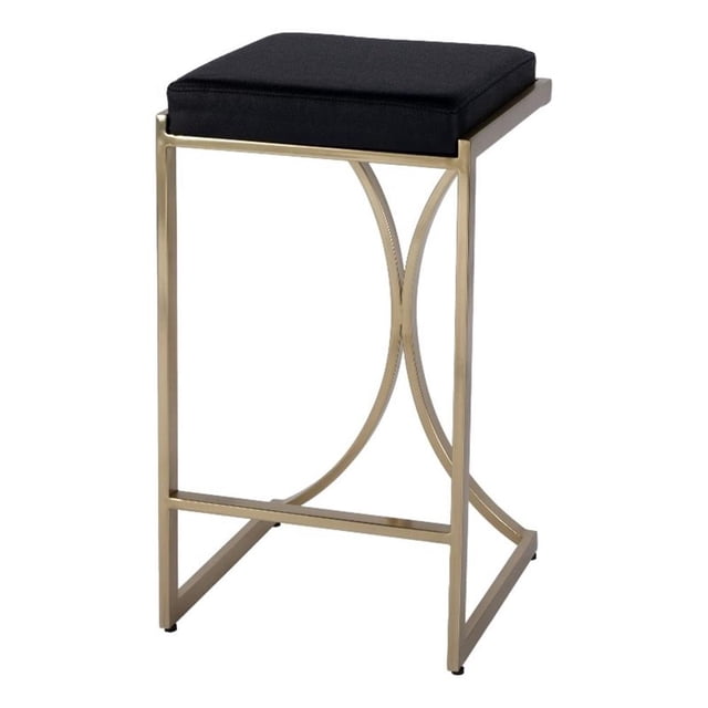 Butler Specialty Company Natalya 24" Counter Stool - Black Leather