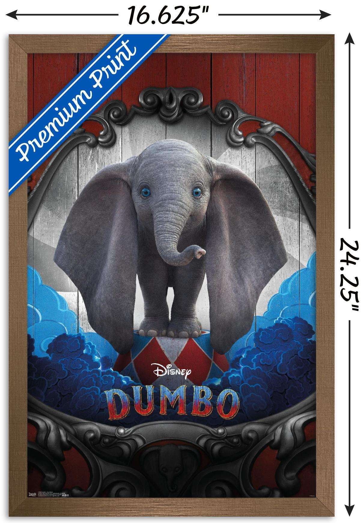 Disney Dumbo - One Sheet Wall Poster, 14.725" x 22.375", Framed
