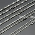 thumbnail image 2 of 1/2/3/5/7MM 7"-40" Wholesale Lots Silver Stainless Steel Box Chain Necklace Hot, 2 of 5