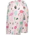 thumbnail image 4 of GZHJMY Flamingo Pajama Pants Short for Men, Lounge Pants Lightweight Men Pajama Bottoms with Drawstring Pockets, Christmas New Year Birthday Gifts, Small, 4 of 7