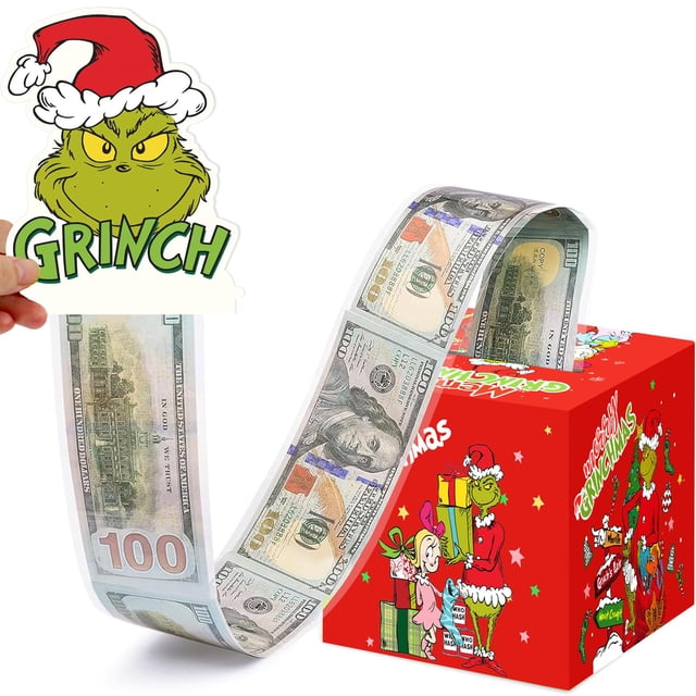 Monedero navideño Ahear1 para regalo en efectivo con 30 bolsas transparentes