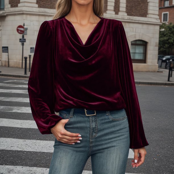 MHFRRA Camiseta de Manga Larga con Cuello Alto de Terciopelo Coreano de Color Sólido de Invierno, Cómoda y Suave Camiseta Térmica de Punto para Uso Informal. Vino
