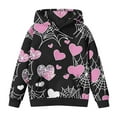 thumbnail image 2 of Sweat à Capuche Unisexe pour Enfants Halloween Bébé Garçons Filles Imprimé Manches Longues Pull-Over 4-14 Ans Multicolore, 2 of 6