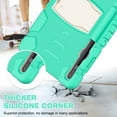 thumbnail image 7 of Dteck Samsung Tab S7 FE / S7 Plus Case with S Pen Holder [SM-T730/T736B/T970/T975/T976/T978], Heavy Rugged Shockproof Kickstand Protective Cover,Mint Green, 7 of 7