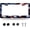 American USA Flags, variant on Front License Plate with Cross American Flag Christian Faith Design, Aluminum Metal Novelty Vanity Tag, 4-Hole, 6 x 12 Inch