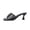 Black, variant on Sandals for Women Beach Fashion Summer Kitten Heel High Heels Open Toe Slip-On Comfortable Sandals Casual Daily Shoes Black 5