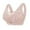 Coffee, variant on Women's Deep V Traceless Latex Gathered Breathable Adjustable Sexy Bra Green 44