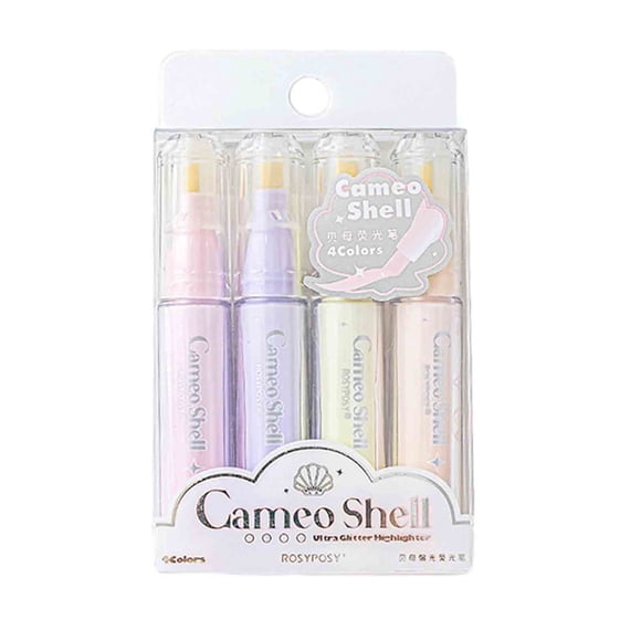 Dvkptbk Highlighter Pen Burst Girl Heart Mother-of-pearl Highlighter DIY Handbook Color Pen Highlighter Markers 10ml Highlighter Pen