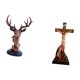 thumbnail image 5 of Figura de cabeza de ciervo, estatua de animal de resina, Madre María, adorno de mesa creativo católico, escultura decorativa adecuada para regalar, de, 5 of 8