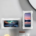 thumbnail image 4 of Luxcidy Waterproof Shower Phone Holder with 360° Rotation, Bathroom Waterproof Case Shower Holder, Anti Fog High Sensitivity Phone Case Mount Box for Bathroom Wall, Mirror, Bathtub, and Kitchen, 4 of 6