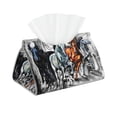 thumbnail image 2 of Lsque Four Running Horses Printed Long Tissue Box Cover Holder, Facial Paper Organizer Dispenser,Triangle with Bottom Belt, PVC Leather Decorative Organizer, 2 of 9