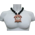 thumbnail image 2 of Hawaiian Jewelry Necklace Kukui Nut Lei Hawaii Sea Turtle Choker, 2 of 4