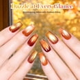 thumbnail image 3 of Beetles Fall Cat Eye Gel Nail Polish Set - Gilded Leaves 6 Colors, 3 of 8