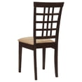 thumbnail image 6 of Kelso Lattice Back Dining Side Chair Cappuccino (Set of 2), 6 of 13