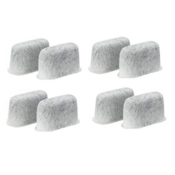 8 pcs Generic Replacement Activated Carbon Filter package of white Charcoal water Filter for Cuisinart coffee machines.
