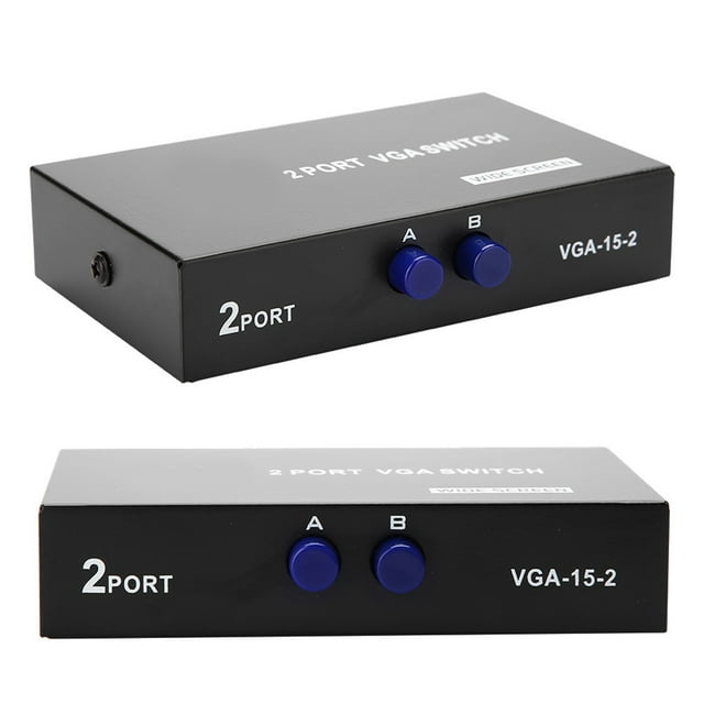 Interruptor de monitor VGA Divisor VGA Cables Interruptor VGA Dual Para Monitorios Duales